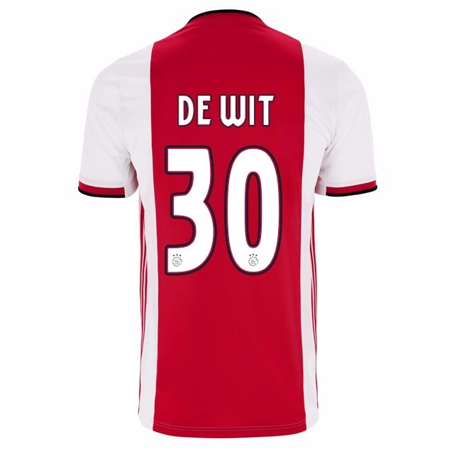 Camiseta Ajax Replica Primera Ropa De Wit 2019/20 Rojo